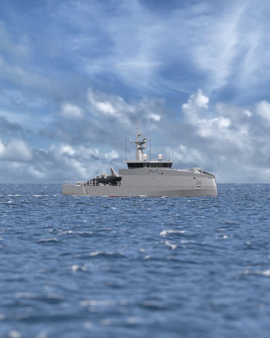 Photo de la combattante FS56 en pleine mer