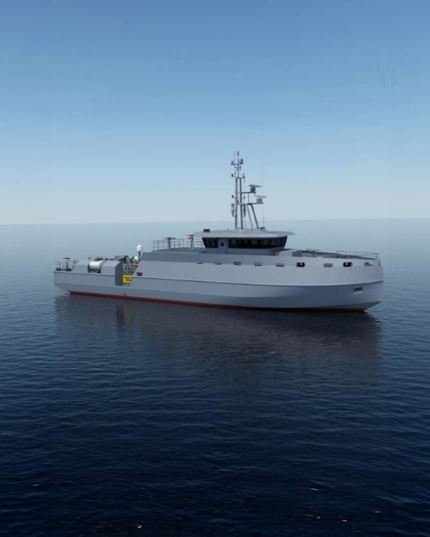 Photo de l'intercepteur FPV37 en mer