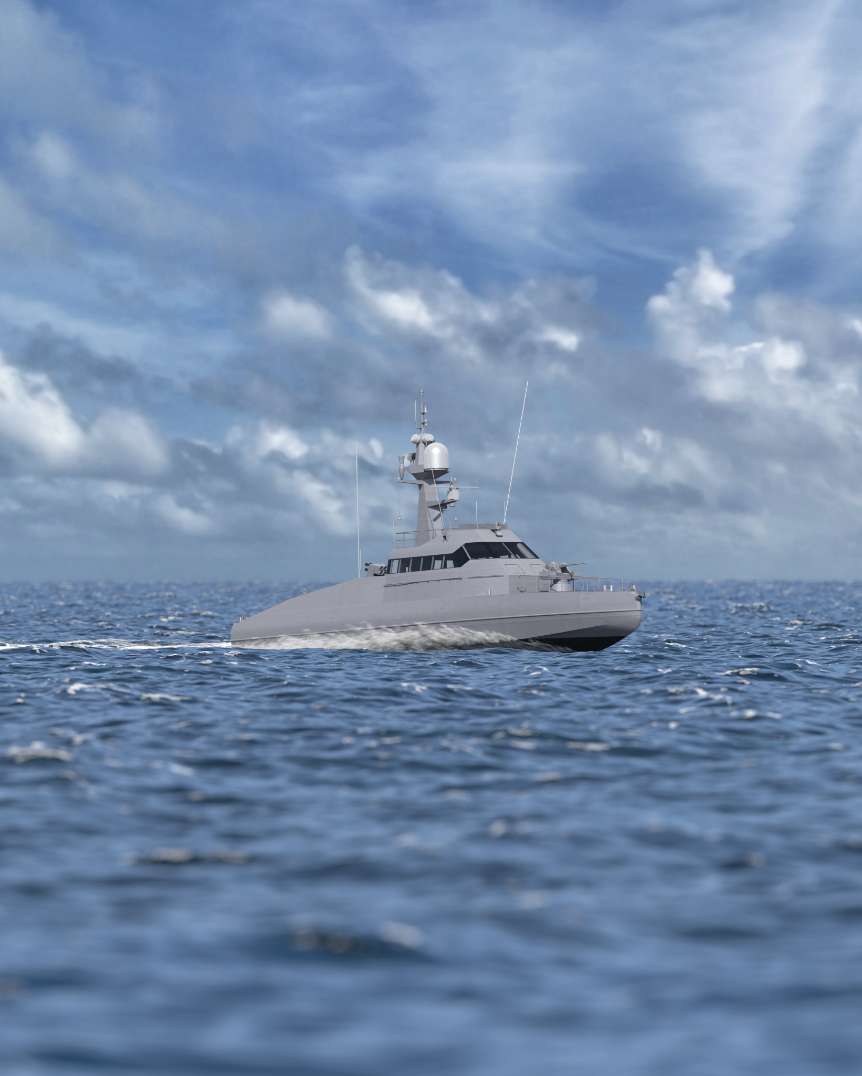 Photo du navire HSI32 MK3 en mer