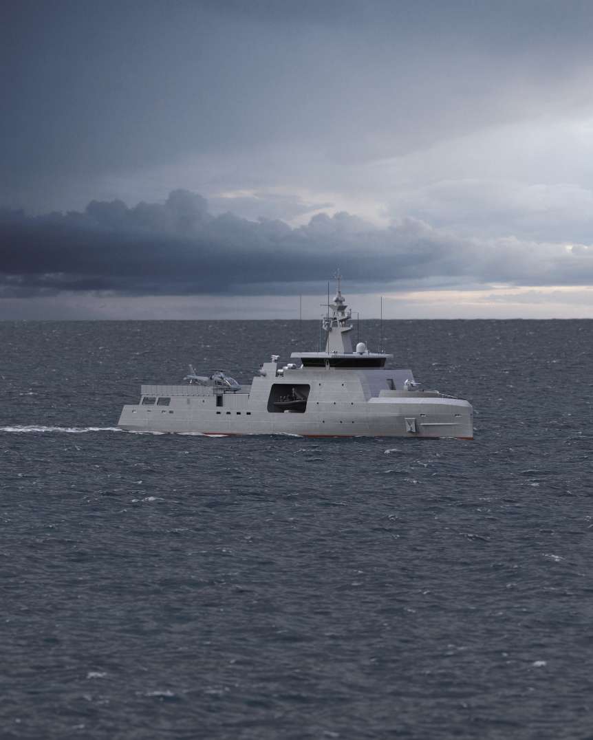 Photo du navire CL75 MK2 en pleine mer