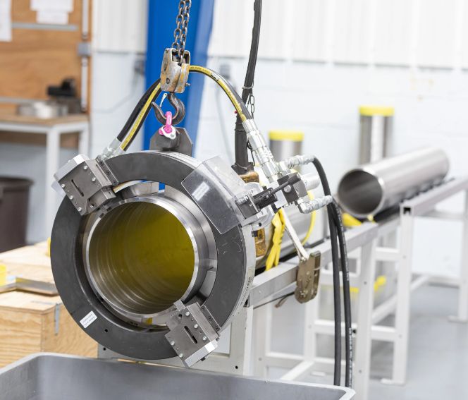 Photo d'une turbine pour l'Industrie nucléaire